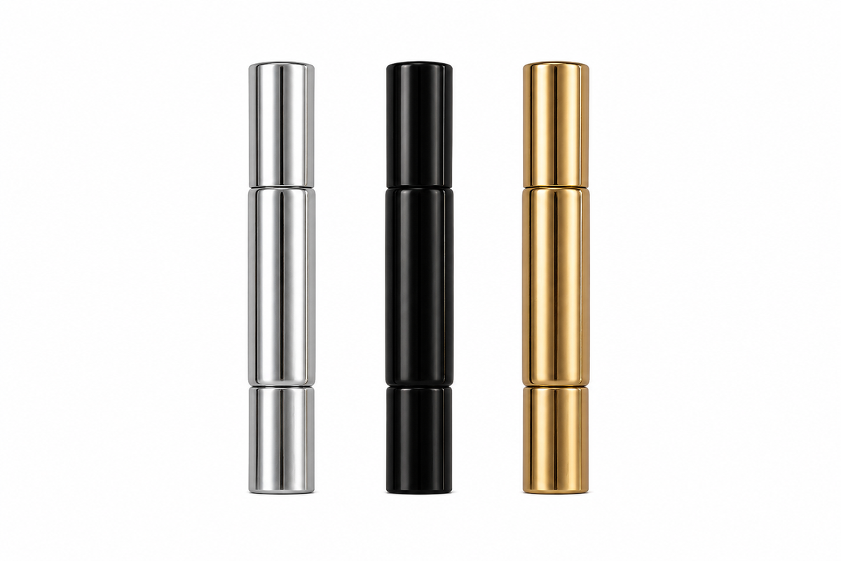 2-in-1 Refillable Perfume Bottle – Roll-On & Fine Mist Spray- 10 ML ( Refill Tube Free )