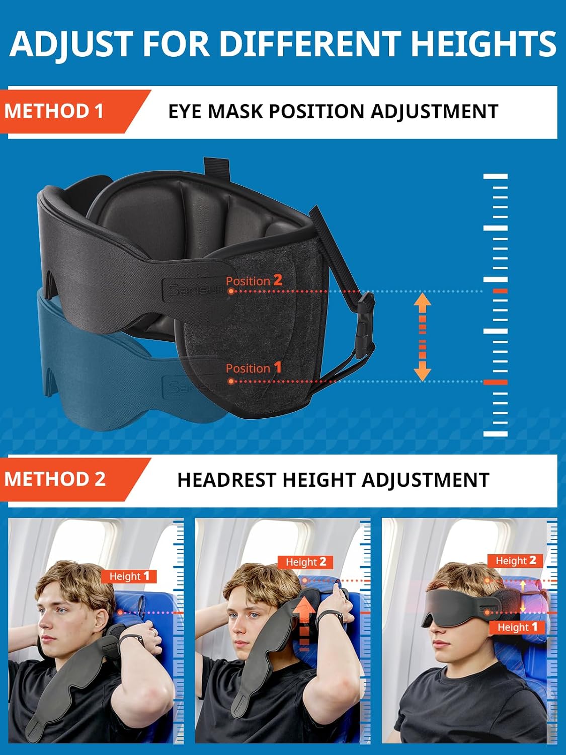 ✈️ 3-in-1 Travel Sleep & Comfort Support