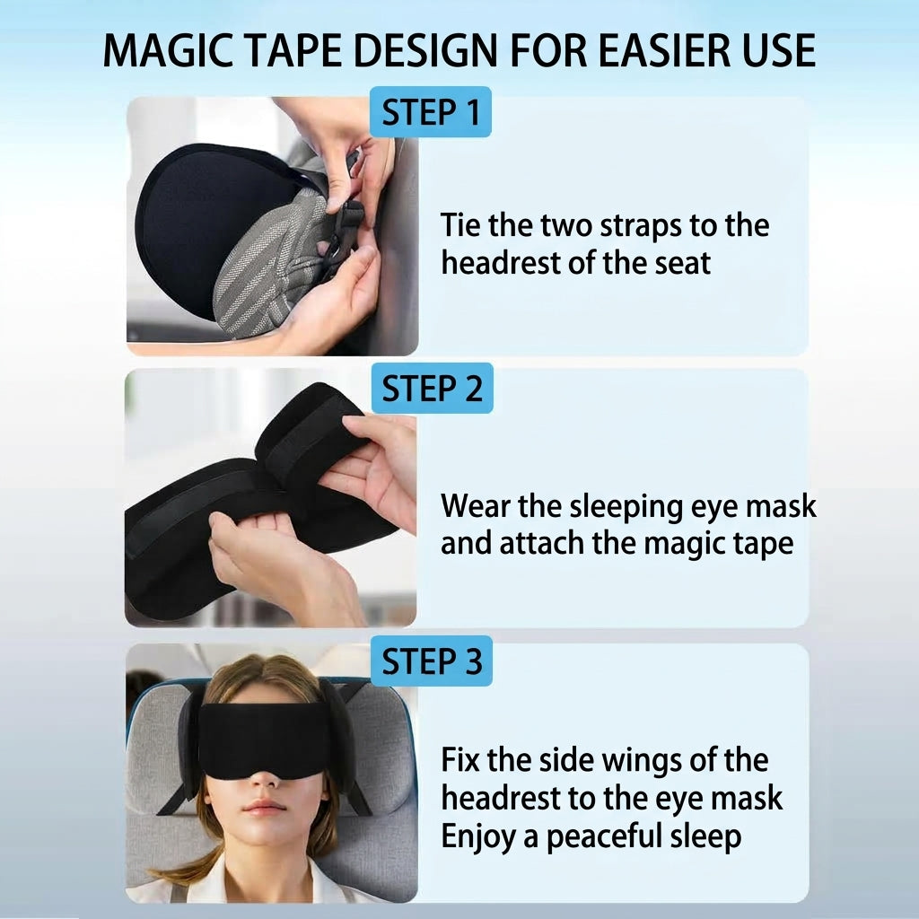 ✈️ 3-in-1 Travel Sleep & Comfort Support