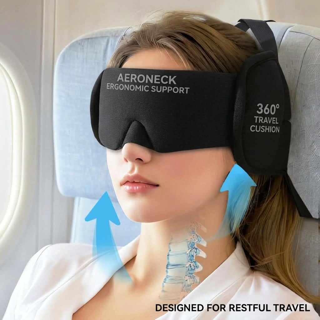 ✈️ 3-in-1 Travel Sleep & Comfort Support