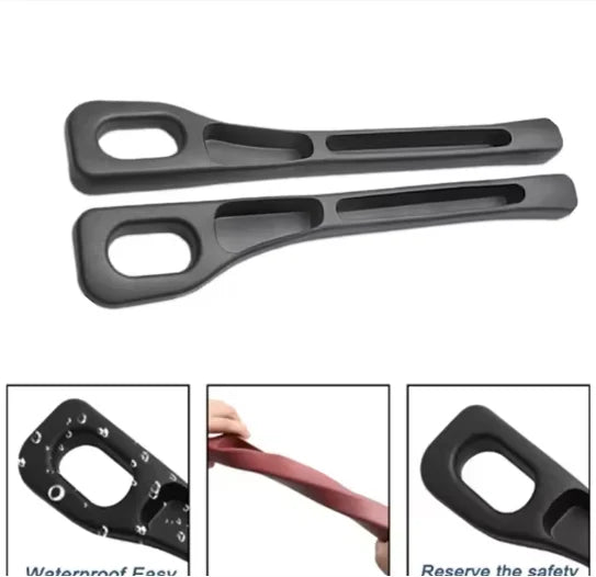 Car Seat Gap Filler Leak-Proof Filling Gap Strip 2pcs Brown