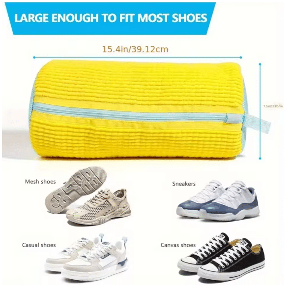 Shoe Laundry Wash Bag with Padded Net & Fluffy Fibers-laundry Bag-1pcs