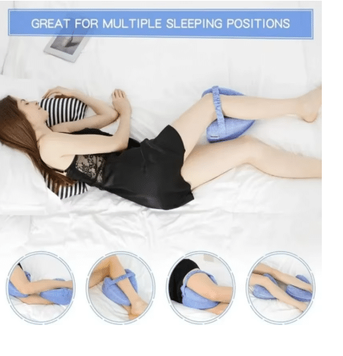 Memory Cotton Ergonomic Leg Pillow | Sciatica, Back & Hip Pain Relief Knee Support Cushion