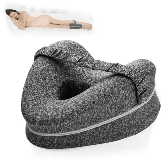 Memory Cotton Ergonomic Leg Pillow | Sciatica, Back & Hip Pain Relief Knee Support Cushion