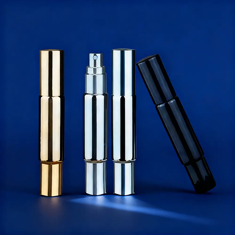 2-in-1 Refillable Perfume Bottle – Roll-On & Fine Mist Spray- 10 ML ( Refill Tube Free )