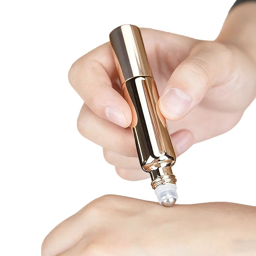 2-in-1 Refillable Perfume Bottle – Roll-On & Fine Mist Spray- 10 ML ( Refill Tube Free )