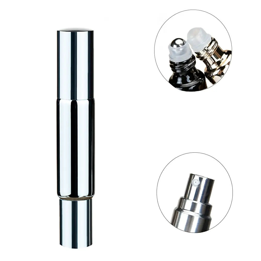 2-in-1 Refillable Perfume Bottle – Roll-On & Fine Mist Spray- 10 ML ( Refill Tube Free )